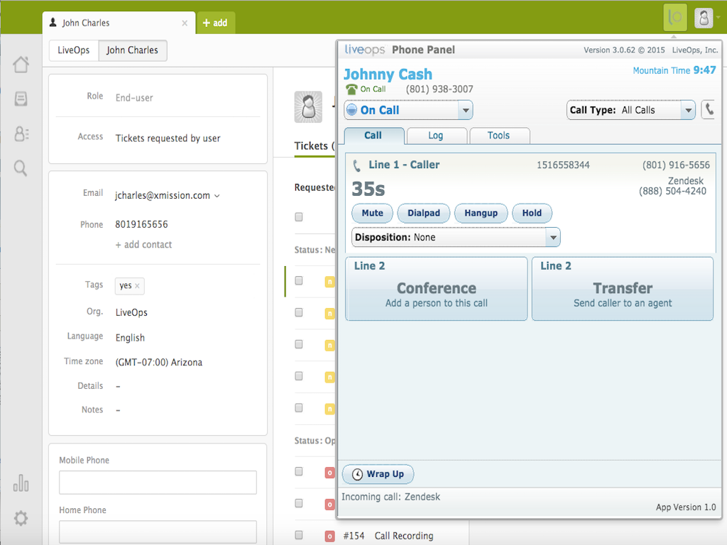 LiveOps App Integration with Zendesk Support